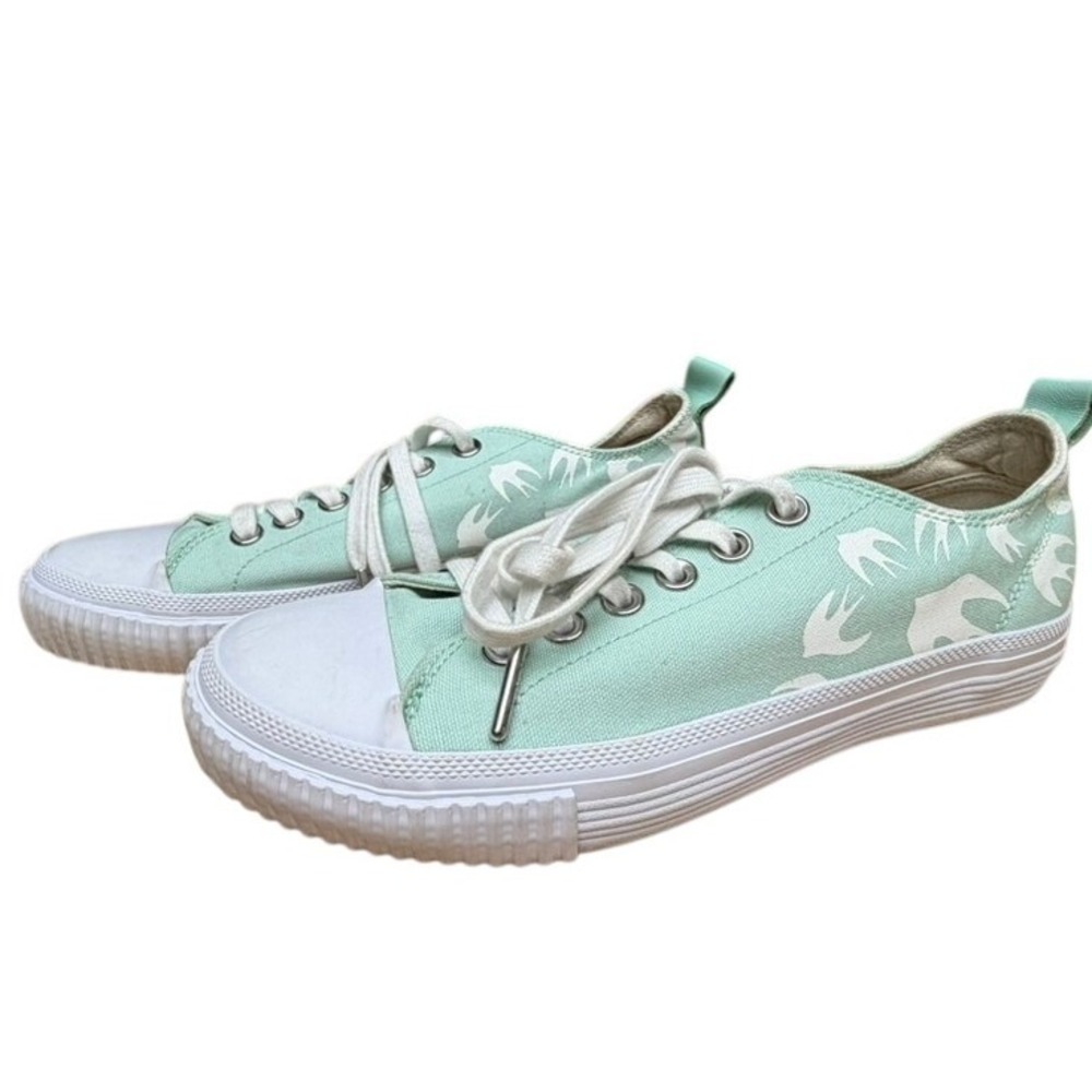 MCQ Swallow Vulc‎ Low Top Sneakers Mint  White Swallows EU 39/W8-8.5,M 6- 6.5